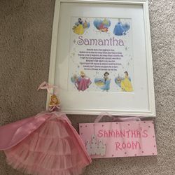 Samantha Name Disney Princess Frame And Room Decor 