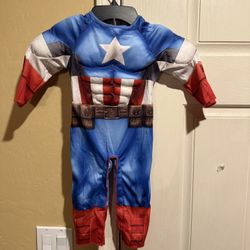Captain America Costume  For Kids
