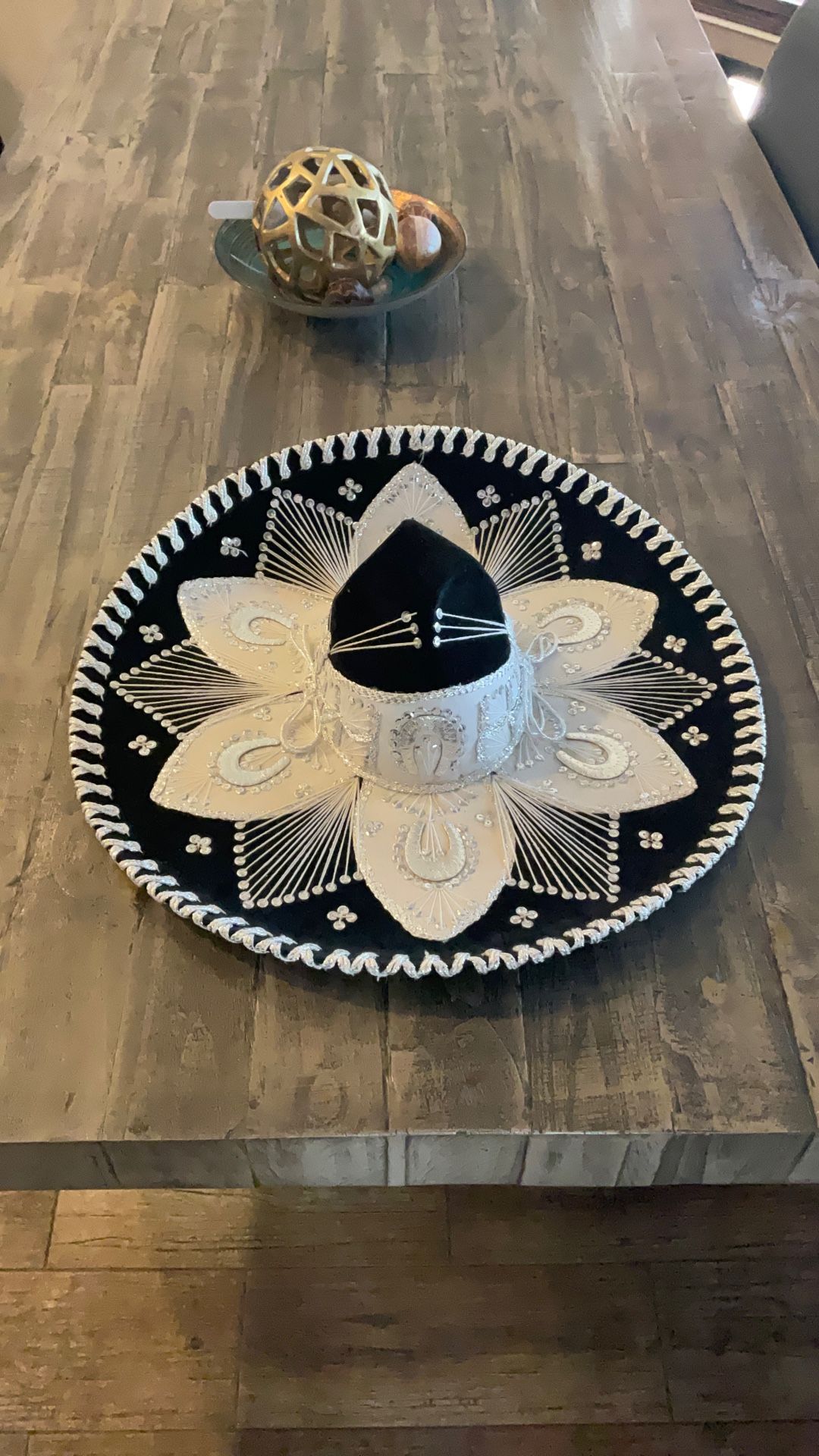 Black And Silver Sombrero