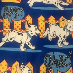 Vintage 90's Disney 101 Dalmatians Fleece Blanket