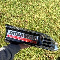 GMC DURAMAX 6.6 LITER ALLISON TRANSMISSION LEFT & RIGHT SIDE EMBLEM