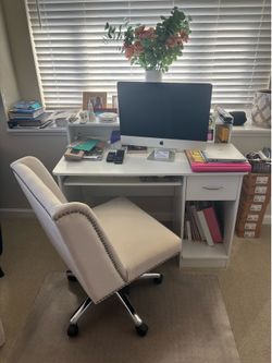 White desk