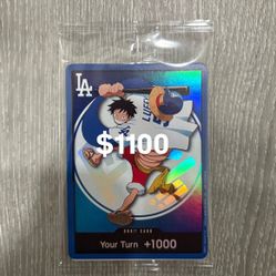 One Piece Dodgers Luffy Promo Card