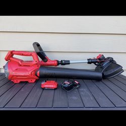 CRAFTSMAN V2O 20-volt max Cordless Battery String Trimmer and Leaf Blower Combo Kit 2.0ah battery and Charger included
