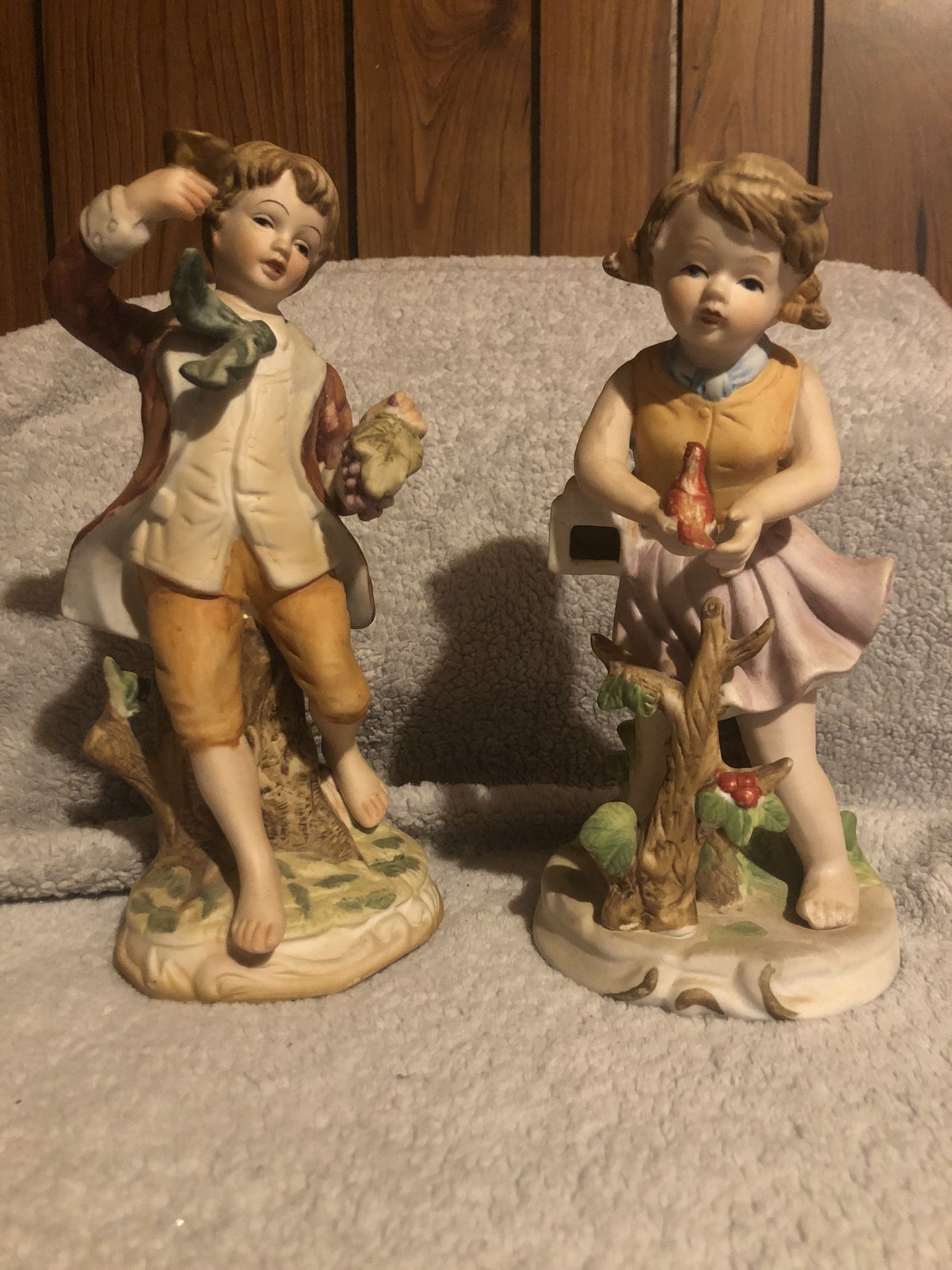 Estate Sale Vintage Ceramic Barefoot Kids set #1