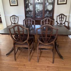 Mahogany Antique Dining Room Table 
