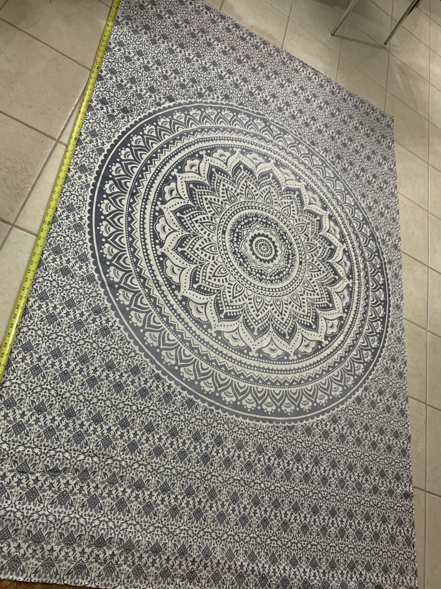 Gray & White Tapestry