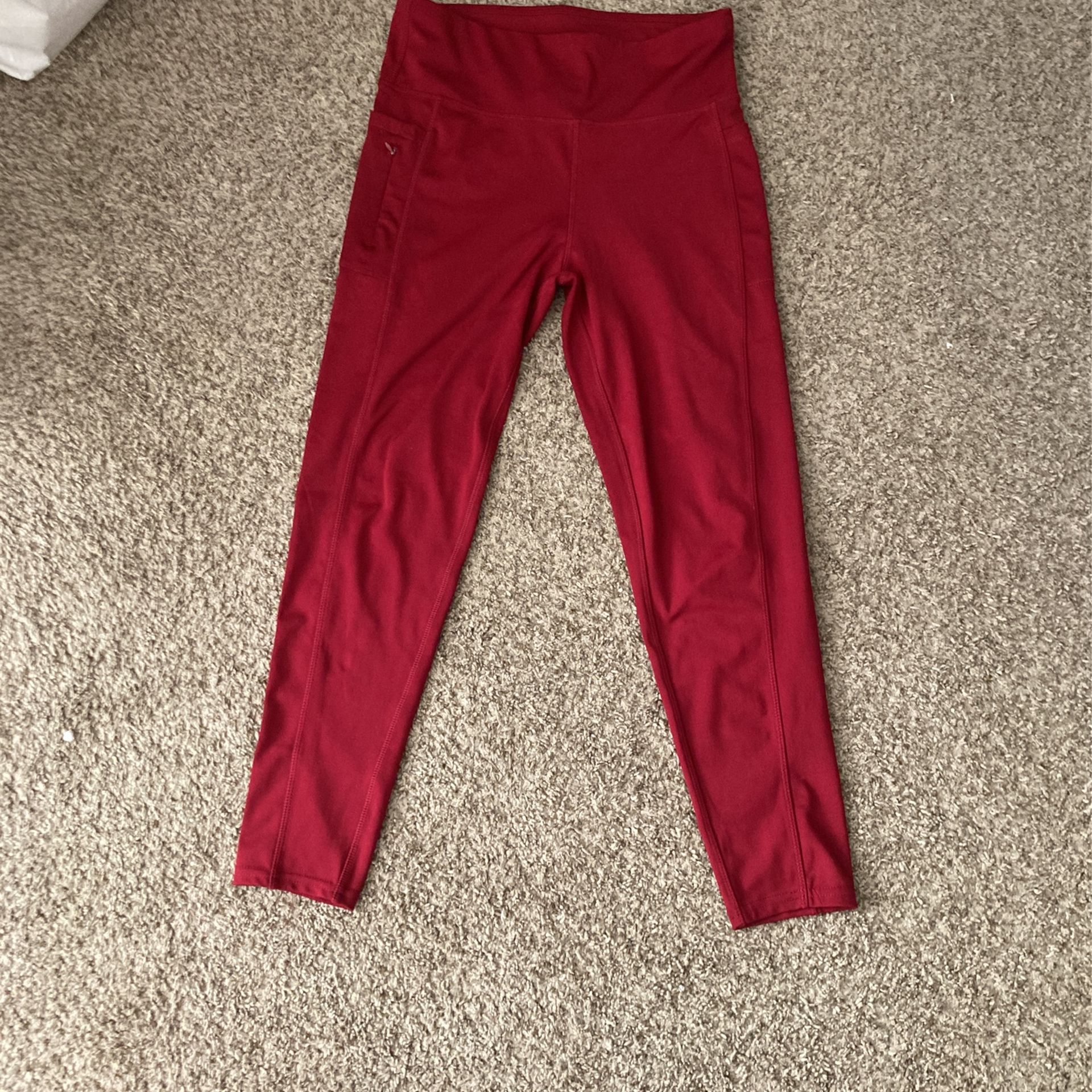 L Burgundy Leggings Used Once