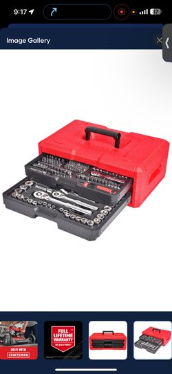 CRAFTSMAN 256-Piece Standard (SAE) and Metric Mechanics Tool Set with Hard Case