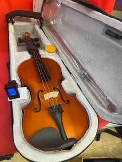 Nice 1/2 Size Violin with New Bow, Digital Tuner, Shoulder Rest, Extra Strings $120 Firm