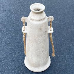 Primitive Farmhouse Ceramic Clay Pottery Jug Iga Ware Style Earthenware Flower Vase Container Decor
