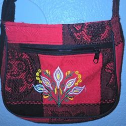 Small Mexican Embroidered Purse 