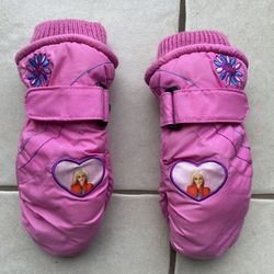 Pink Barbie Children’s Thinsulate Mittens