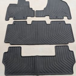 2011-2017 Honda Odyssey All Season Rubber Floor Mats (Complete set, OEM)