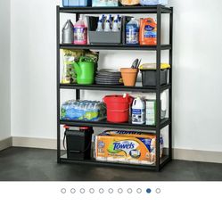 5 Tier Storage Shelf, 48" W x 24" D x 72" H