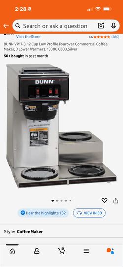 Bunn Commercial Coffee Brewer 