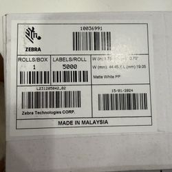 RFID Labels - Zebra 10036991 - 1.75" x 0.75" - 5,000 per roll