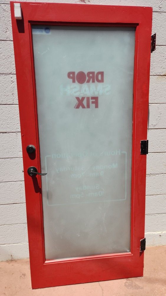 Wood Door With Glass Double Pane