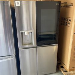 Stainless Steel 27 Cu. Ft. Smart Side-by-Side InstaView Door-in-Door Refrigerator 
