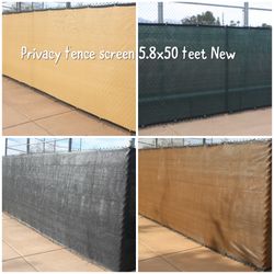 New privacy fence screen 5.8x50 feet
