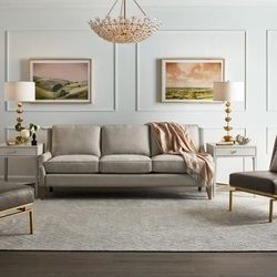 Universal Furniture Love Joy Bliss Manhattan Sofa in Smoke On The Water