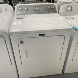 MayTag White 7.0 Cu. Ft. Gas Dryer With Sanitize Cycle