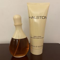 Halston Cologne And Body Lotion