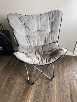Extra Large Plush Folding Chair Lounge Chair Camping Chair