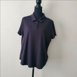 NWOT Tek Gear Workout Gear Black Shortsleeve Womens Top Size: X-Large
