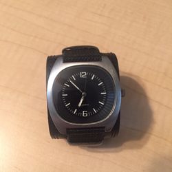 Men's Watch with wide leather band
