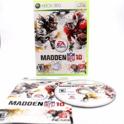 Xbox 360 Madden NFL 10 2010 Complete CIB Tested Resurfaced Mint Clean Pristine