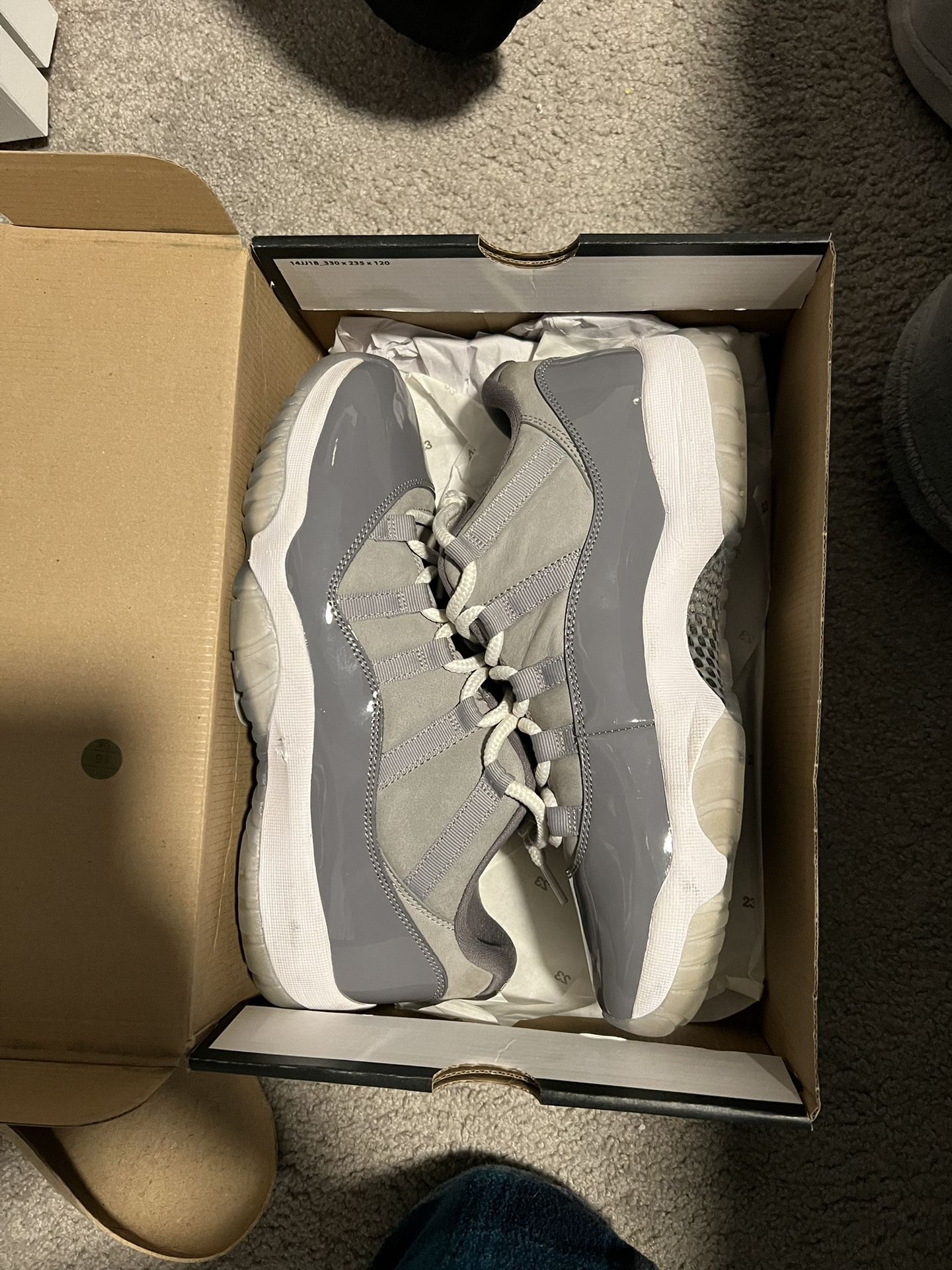 Cool Grey Jordan 11 Low Size 10.5