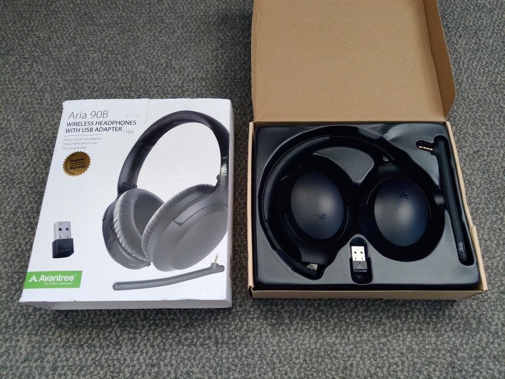 Avantree Aria Pro 2 Bluetooth Headphones w/ Noise Cancelling/Filtering