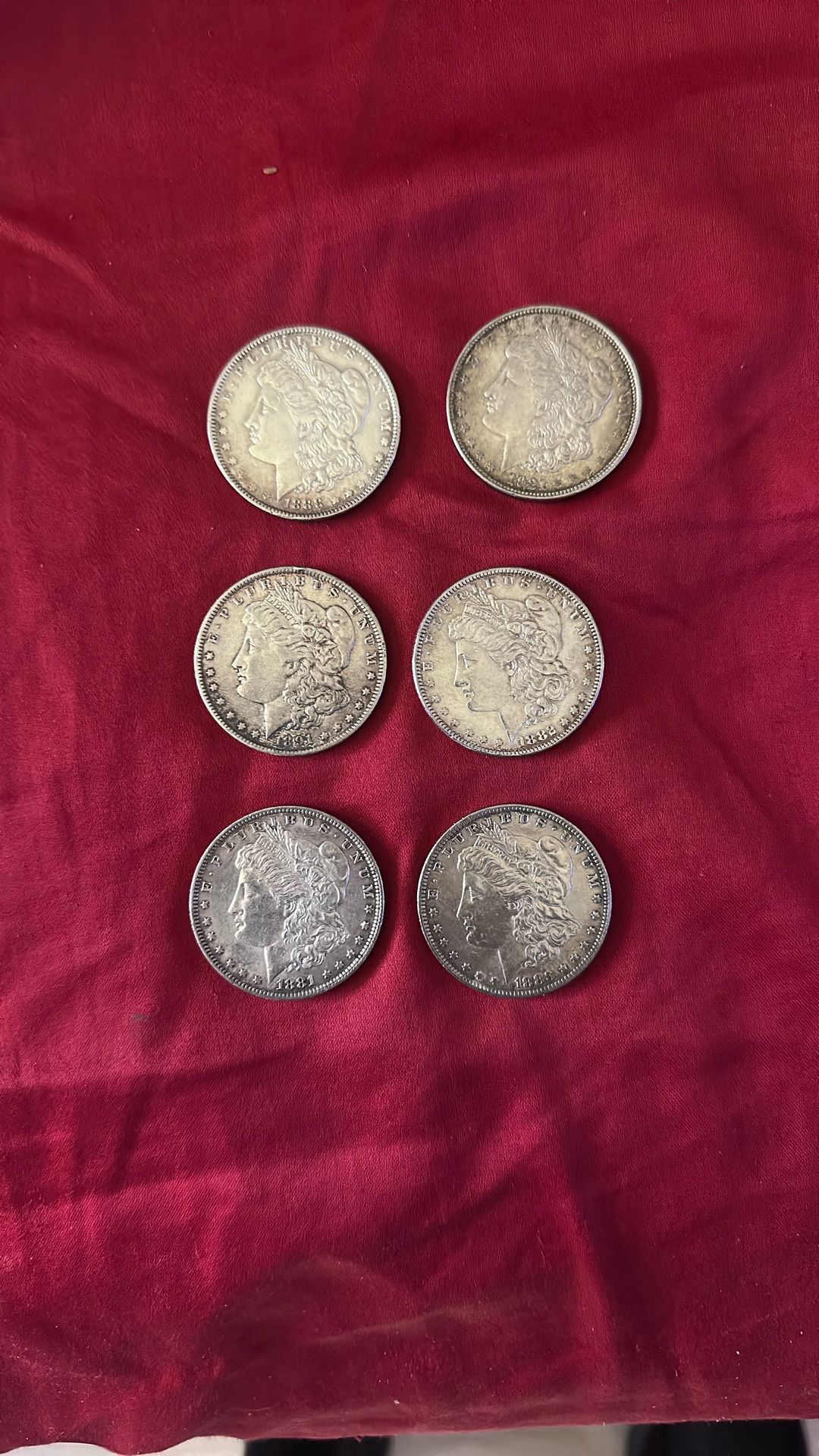 Morgan Silver Dollars 1(contact info removed)