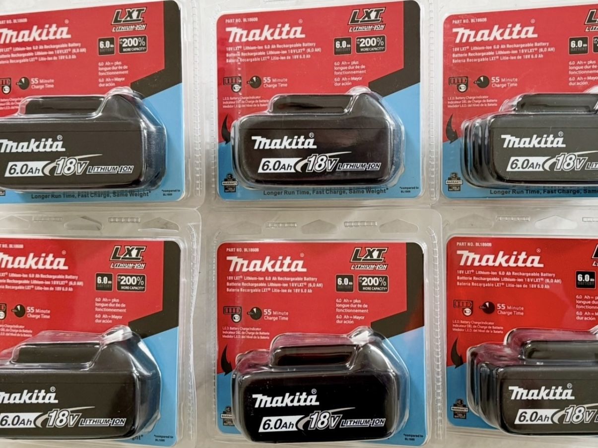 Makita BL1860B 18V LXT Lithium Ion 6.0 Ah Battery