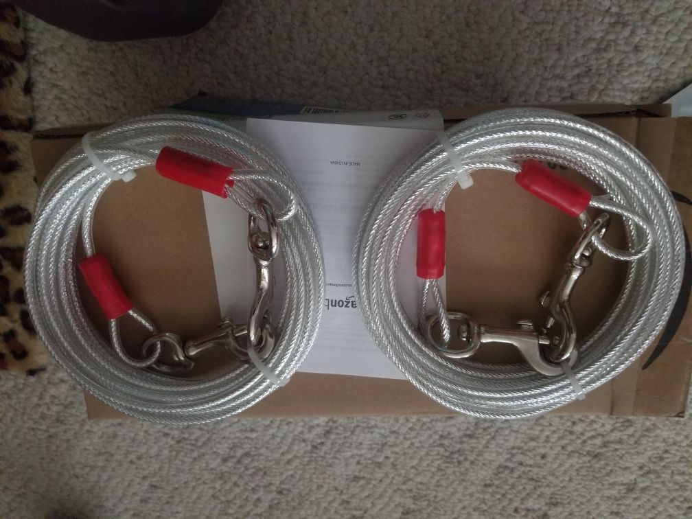 Double pack of tie cables for pet