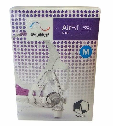 NEW SEALED: Resmed Airfit For Her F20 Ref 63404 Size Medium Full Face Mask
