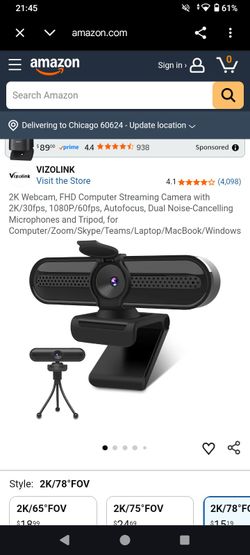 2k/1080p webcam