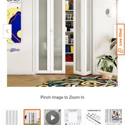 Bi-fold White Frosted Doors 