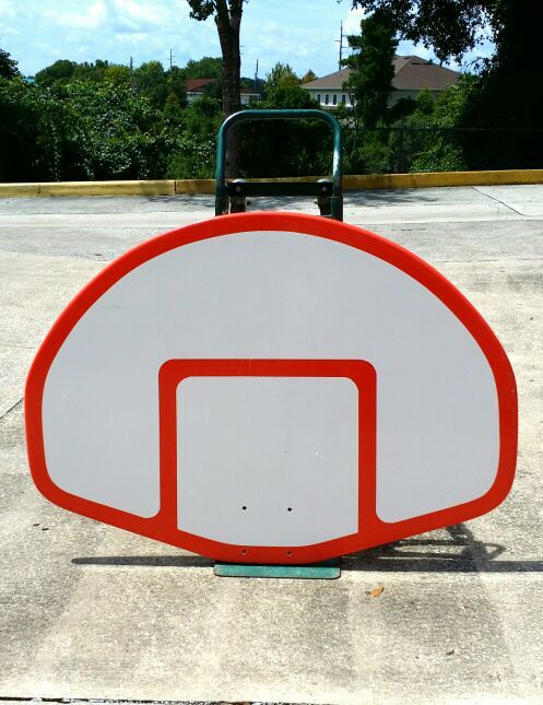 NEW Fan-Shaped Fiberglass Pro Basketball Backboard from Spalding