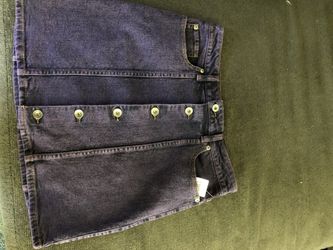 Purple denim skirt-NEW