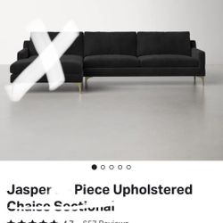 Sofa Company Jasper Velvet Sofa 1-piece (brand new )