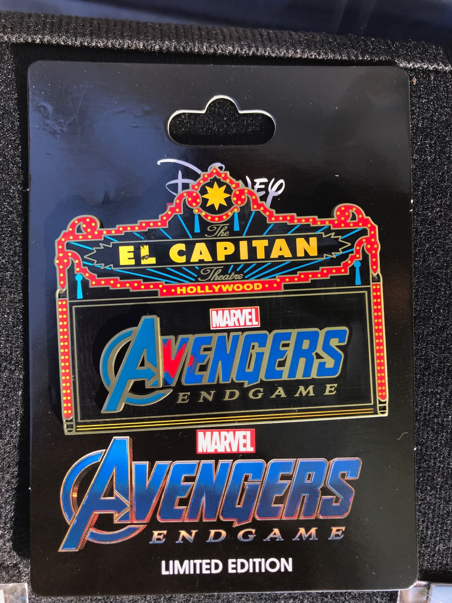 Avengers Endgame Marquee (FLAWED) LE 300 Disney Pin