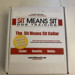 Sit Means Sit Dog Training Collar