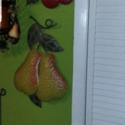 HOME  INTERIOR  3 PLACAS DE  FRUTAS  DE METAL  GRANDES  ASK FOR  PRICE  THANK  YOU  
