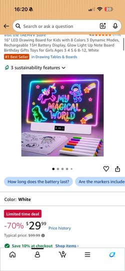 New kids led drawing board