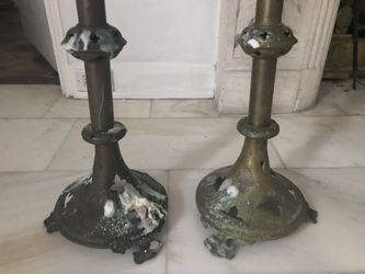 Vintage French candelabras , set