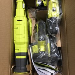 Ryobi 18V One+ Cordless Combo Kit (Drill, Circular Saw, Recip. Saw, 1.5 Ah Battery)