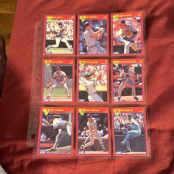 Wow ! 1989 Score Superstars And Rising Stars Lot #3 With Mark McGwire And Dale Murphy !! Entire Lot For Only $1 Firm 
