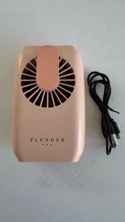 Small Personal USB Desk Fan, Portable Desktop Table Cooling Fan Powered by USB,Strong Wind,Quiet Operation,for Home Office Car Outdoor Travel(Pink)